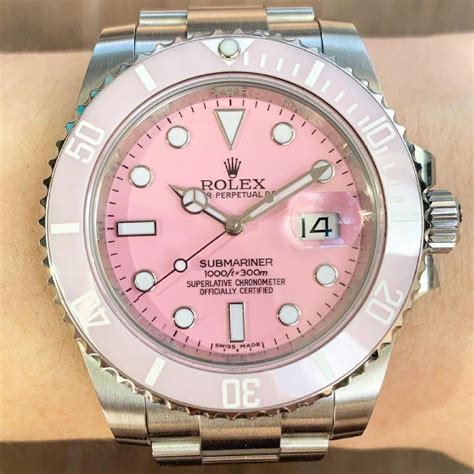baby pink rolex watch